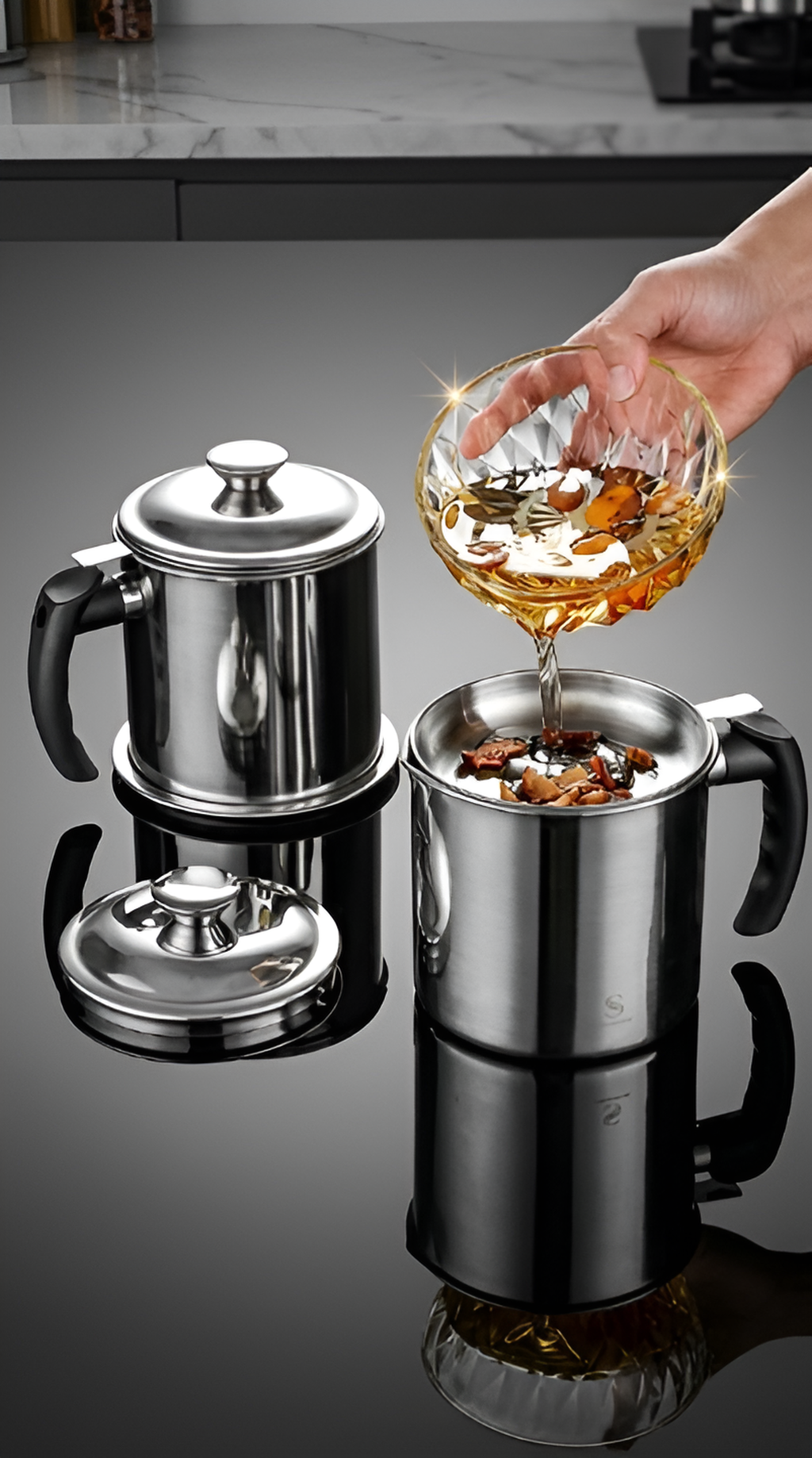 Stainless Steel Oil Filter Pot