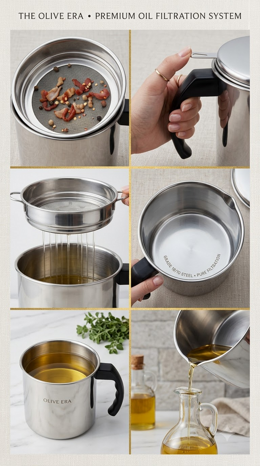 Stainless Steel Oil Filter Pot